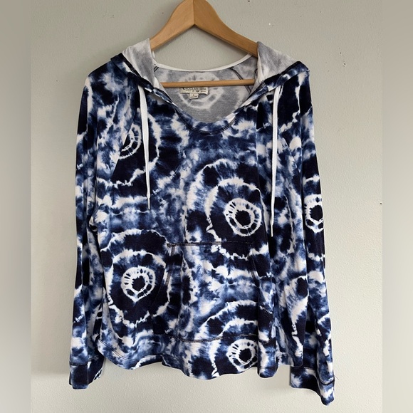 Koolaburra Tops - Koolaburra Blue Tie-Dye Hoodie
